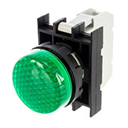 B090XY, Арматура сигнальная зеленая со светодиодом 12-30 В перем. и пост. тока