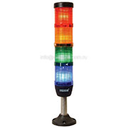 IK54L024XM03, Сигнальная колонна 50 мм, красная,  зеленая, желтая, синяя 24 В, светодиод LED алюм.па