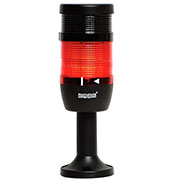 IK71L220ZM01, Сигнальная колонна 70 мм, красная, 220 В, светодиод LED, зуммер.