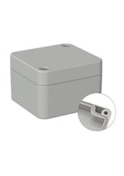 ABS 300500 5U, корпус для РЭА светло-серый ABS 52x50x35 мм