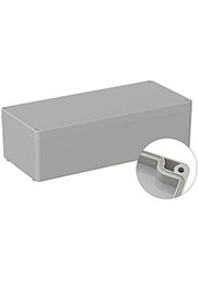 ABS 340400 5U, корпус для РЭА светло-серый ABS 340x150x100 мм