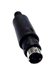 L-KLS1-294-M-04-B, разъем MiniDIN вилка на кабель (аналог MDN-4M)