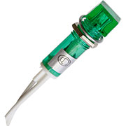 N-XD10-4W-G, лампа неоновая с держателем d10мм зеленая  220VAC