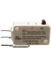 V19T16-PZ100, микропереключатель SPDT 250В 16A в плату 0.9*0.9мм 0.98N