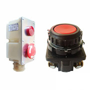 D16LMT2-1ABKB, Переключатель кнопочный без фиксации 240В/4А LED подсветка 24В синий