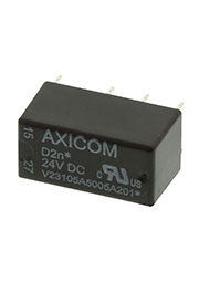 V23105A5005A201, Реле 2 переключ. 24VDC, 3A/250VAC DPDT