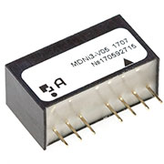 MDNi3-V05, DC-DC преобразователь 3Вт вход 24В выход 5В SIP8 22.3х9.8х11.5мм (VDN3V05I)