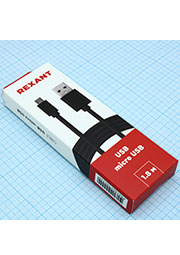 Шнур USB (шт.micro USB - шт. USB A), 18-1164-2