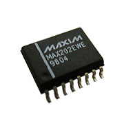 MAX202EWE+T, MAX202EWE+, интерфейс RS-232 - [SOIC-16-7.5]; TX: 2; RX: 2; скорость: 120 кбит/с; напря