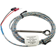 ТХА-104B-d5-0-KX-7/0.2-2000, Термопара оплетка кабеля из нержавеющей стали, чувствительная часть - п