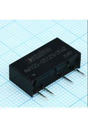 AM1DS-0512DH30JZ, SIP7, DC/DC, 1Вт, вх.4.5:5.5В, вых.+12В/+0.005:0.042А, SIP7