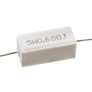 SQP-5, 0,68ом  5% CRL-5W, резистор, цементный