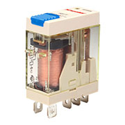 RFT1CO024LT, реле 1CO, 12A (250VAC/30VDC), 24VDC, мех. индикация, тест-кнопка с блокировкой, LED