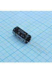 KM222M1CBKJ1020VBK, Radial, 16V 2200uF /10*20/105 C