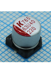 A765EB227M0JLAE020, SMD эл-лит 6.3V 220uF /6.3*5.7/105 C Polymer