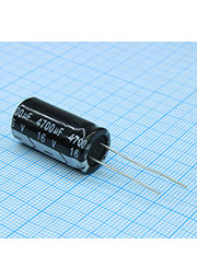 KM472M1CBKJ1325VBK, Radial, 16V 4700uF /13*25/105 C