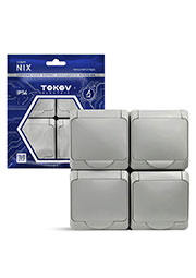 TKE-NX-R4Z-C06-IP54, ������� 4-� �� Nix 16� IP54 250� � ������. � ������� ���. TOKOV ELECTRIC TKE-NX