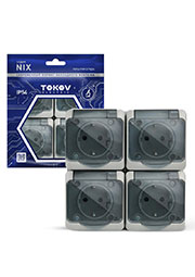 TKE-NX-R4Z-C06T-IP54, ������� 4-� �� Nix 16� IP54 250� � ������. � �����. ������� ���. TOKOV ELECTRI