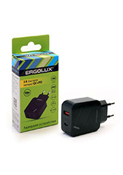 15108,   ELX-A01QC-C02 1USB+1Type C 100-220 5-9/3 QC  . ERGOLUX 15108