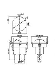 36-2570,    250 6 (3) ON-OFF .   (RWB-214 SC-214 MIRS-