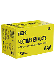 ABT-LR03-OP-B28, ������� ������� ����������� AAA LR03 Alkaline  b ����  b  (��.28��) IEK ABT-LR03-OP-B28