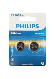 Б0062716, Элемент питания литиевый CR2032 (блист.2шт) CR2032P2/51 Philips Б0062716