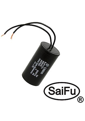 CBB60 8uF 450V WIRE (SAIFU), �������� ����������� SAIFU CBB60, 8 ���, 450 �, � ��������
