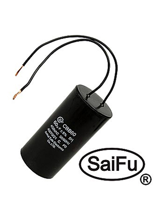 CBB60 60uF 450V WIRE (SAIFU), �������� ����������� SAIFU CBB60, 60 ���, 450 �, � ��������