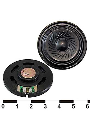 DXP40N-A 0.25W 8 ohm, Акустический динамик RUICHI DXP40N-A, 0.25 Вт, 8 Ом