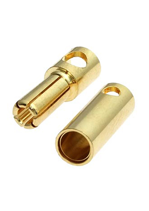 Plug 5.0 M+F, Разъём для RC моделей RUICHI Plug 5.0 M+F, металл