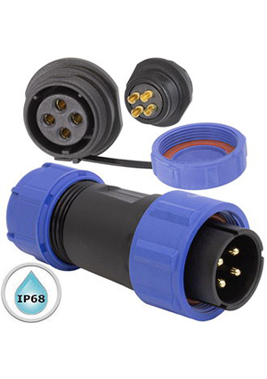 SZC21 4P-M-FB, Разъём герметичный SZC21 4P-M-FB, 4 контакта