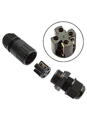 SZC-4-M20 (d=4-7mm) IP68 250V/10A, Разъём герметичный SZC-4-M20 (d=4-7 мм) IP68 250V/10A, 4-х полюсн