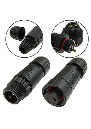SZC-190 2pin (IP68), Разъём герметичный SZC-190 2pin (IP68), 2 контакта