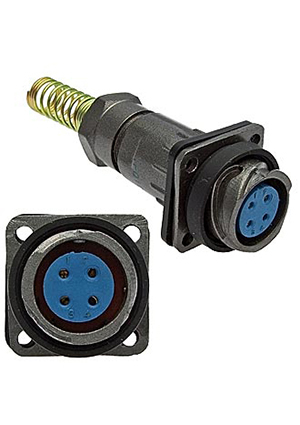 FQ18-4pin ZPK-8, Разъём быстроразъёмный RUICHI FQ18-4pin ZPK-8, 4-х контактный
