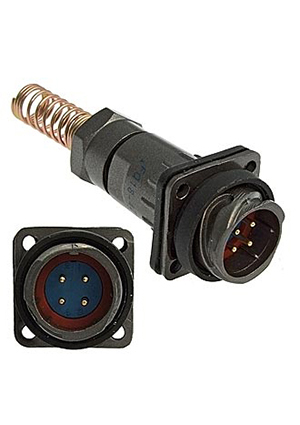 FQ18-4pin ZPJ-8, Разъём быстроразъёмный FQ18-4pin ZPJ-8, 4-х контактный