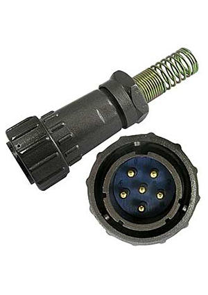 FQ24-6pin TJ-12, Разъём быстроразъёмный RUICHI FQ24-6pin TJ-12, 6-ти контактный