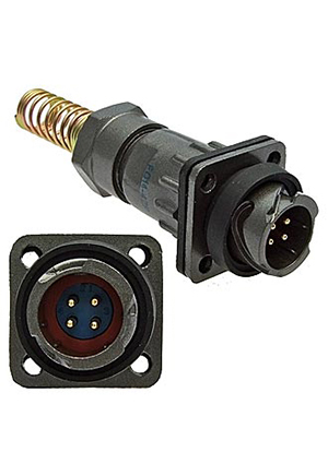 FQ14-4pin ZPJ-8, Разъём быстроразъёмный RUICHI FQ14-4pin ZPJ-8 4-х контактный