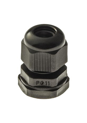 PG11 (IP 54) Черный, Кабельный ввод RUICHI PG11 (IP 54) чёрный, полиамид