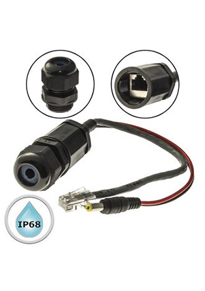 RJ45M20L25-5POE, Разъём герметичный SZC RJ45M20L25-5POE, 10BASE-T,100 BASE-T, 1000 BASE-T