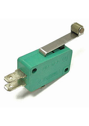 MSW-03B on-on, Микропереключатель с планкой и роликом RUICHI MSW-03B, ON-(ON), 3 А, 250 В