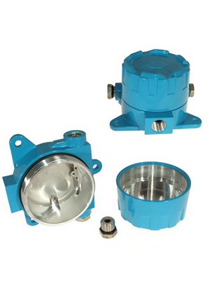 BP18-1B blue, Корпус для полевого датчика давления ZTM-ELECTRO BP18-1B, синий, алюминиевый