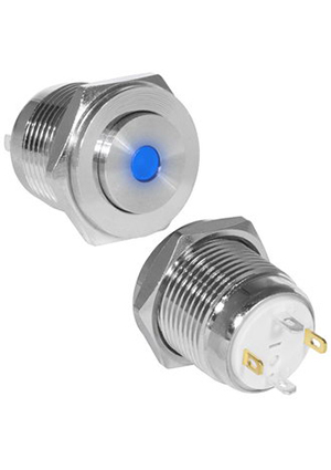 GQ16PH-10D/J/B/N off-(on), Кнопка антивандальная RUICHI GQ16PH-10D/J/B/N, OFF-(ON), рабочая температ