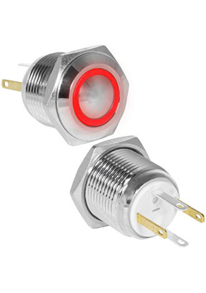 GQ16B-10E/JL/R/N off-(on), Кнопка антивандальная RUICHI GQ16B-10E/JL/R/N, OFF-(ON), рабочая температ