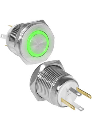 GQ16PF-10E/JL/G/N off-(on), Кнопка антивандальная RUICHI GQ16PF-10E/JL/G/N, OFF-(ON), рабочая темпер