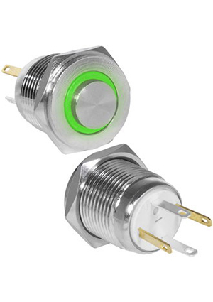 GQ16PH-10E/JL/G/N off-(on), Кнопка антивандальная RUICHI GQ16PH-10E/JL/G/N, OFF-(ON), рабочая темпер