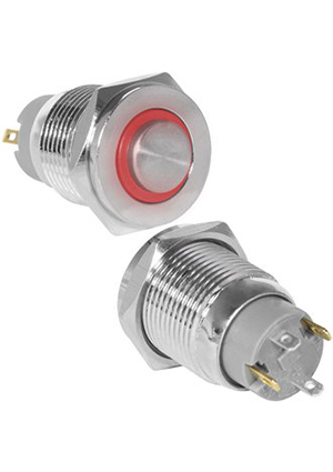 GQ16PH-10ZE/J/R/N off-on, Кнопка антивандальная RUICHI GQ16PH-10ZE/J/R/N, OFF-ON, рабочая температур
