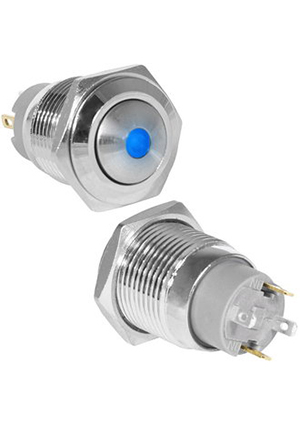 GQ16B-10ZD/J/B/N off-on, Кнопка антивандальная RUICHI GQ16B-10ZD/J/B/N, OFF-ON, рабочая температура