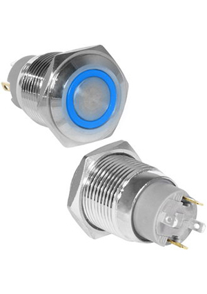 GQ16F-10ZE/J/B/N off-on, Кнопка антивандальная RUICHI GQ16F-10ZE/J/B/N, OFF-ON, рабочая температура