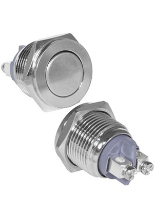 GQ16PF-10/N off-(on), Кнопка антивандальная RUICHI GQ16PF-10/N, OFF-(ON), рабочая температура -25 +5