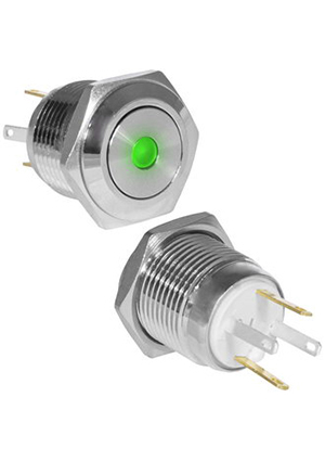 GQ16F-10D/JL/G/N off-(on), Кнопка антивандальная RUICHI GQ16F-10D/JL/G/N, OFF-(ON), рабочая температ